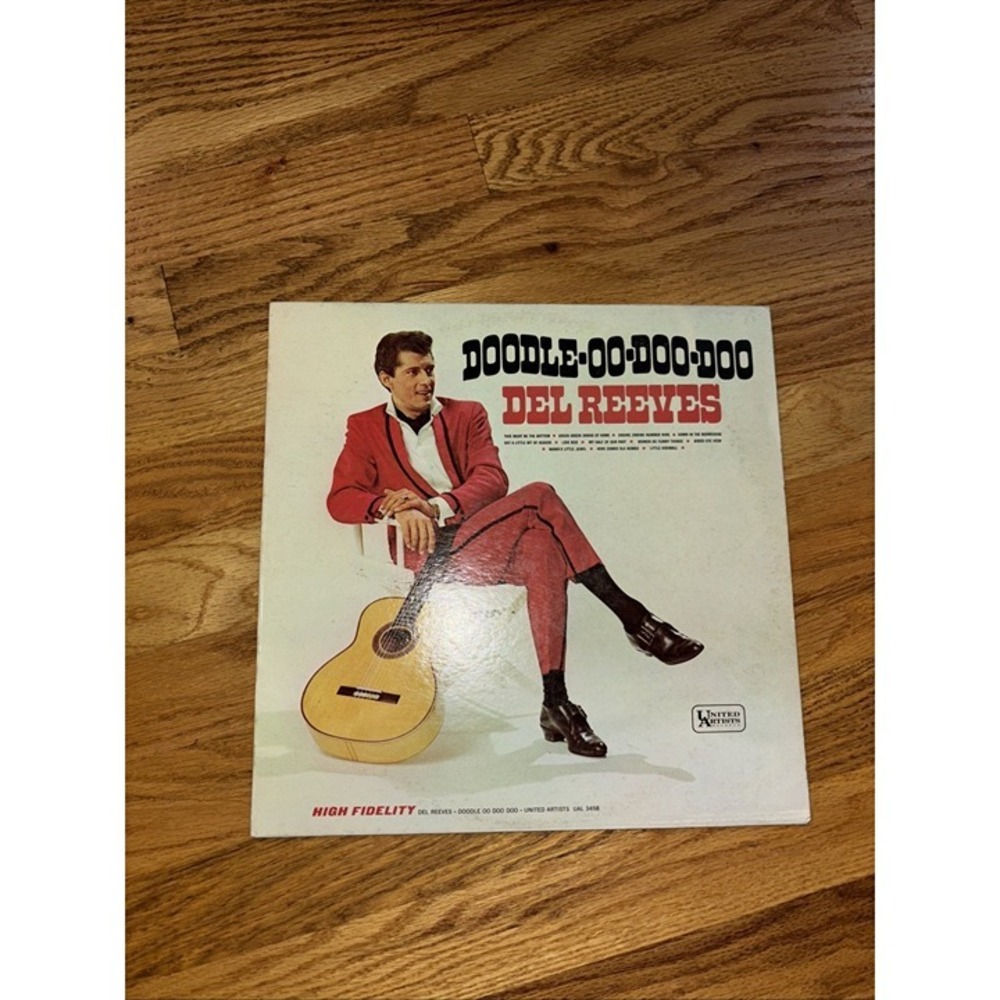 Del Reeves Doodle-Oo-Doo-Doo Vinyl LP 12" Black Good Mono UAL 3458 1965